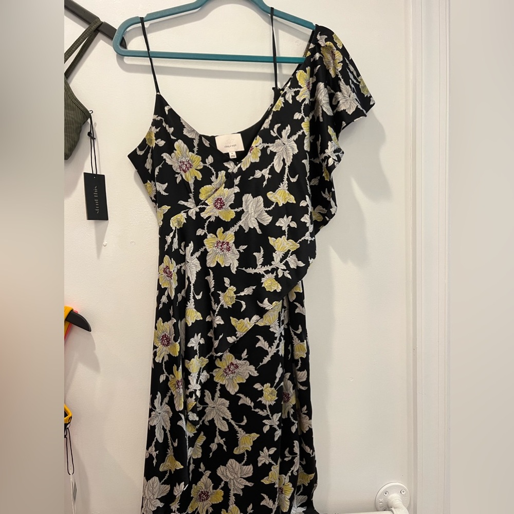 cinq a sept floral midi dress